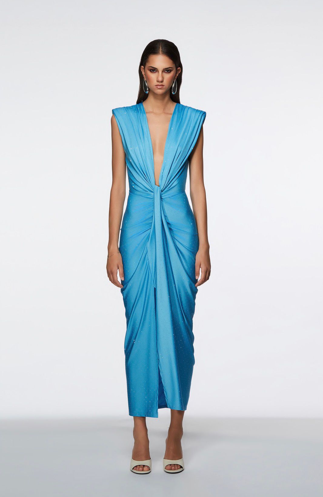 Abito Azzurro con Strass lungo