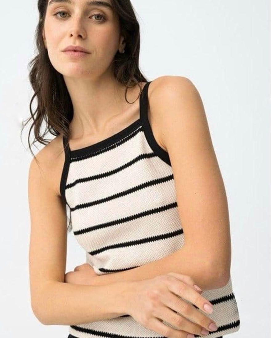set tiffosi in filo composto da top e cardigan