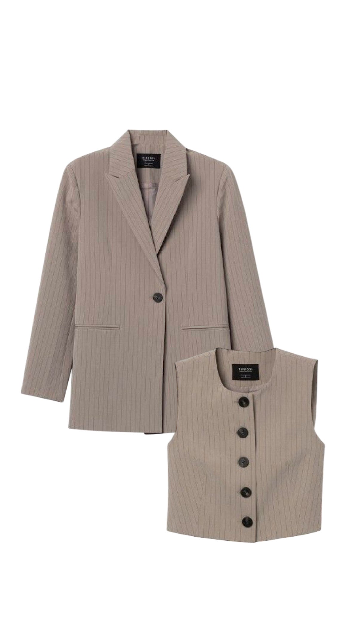 Twinset Giacca e Gilet Gessato