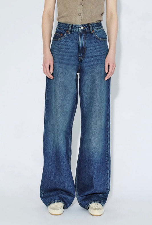 Jeans donna colorazione stream dark fade vintage
