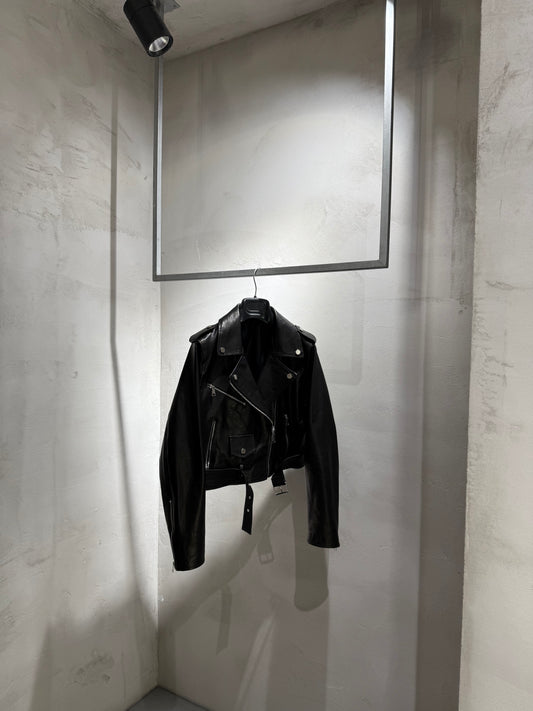 Giacca biker Pelle