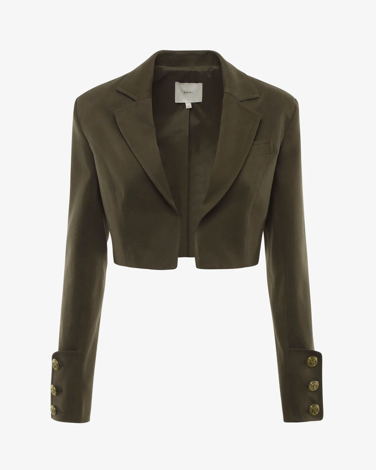 tailleur con giacca coppred e pantalone flare