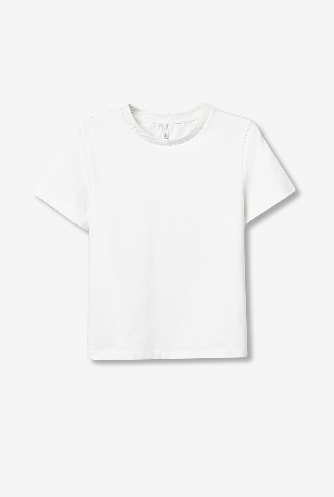 T-shirt bianca donna basic – maglia girocollo a maniche corte