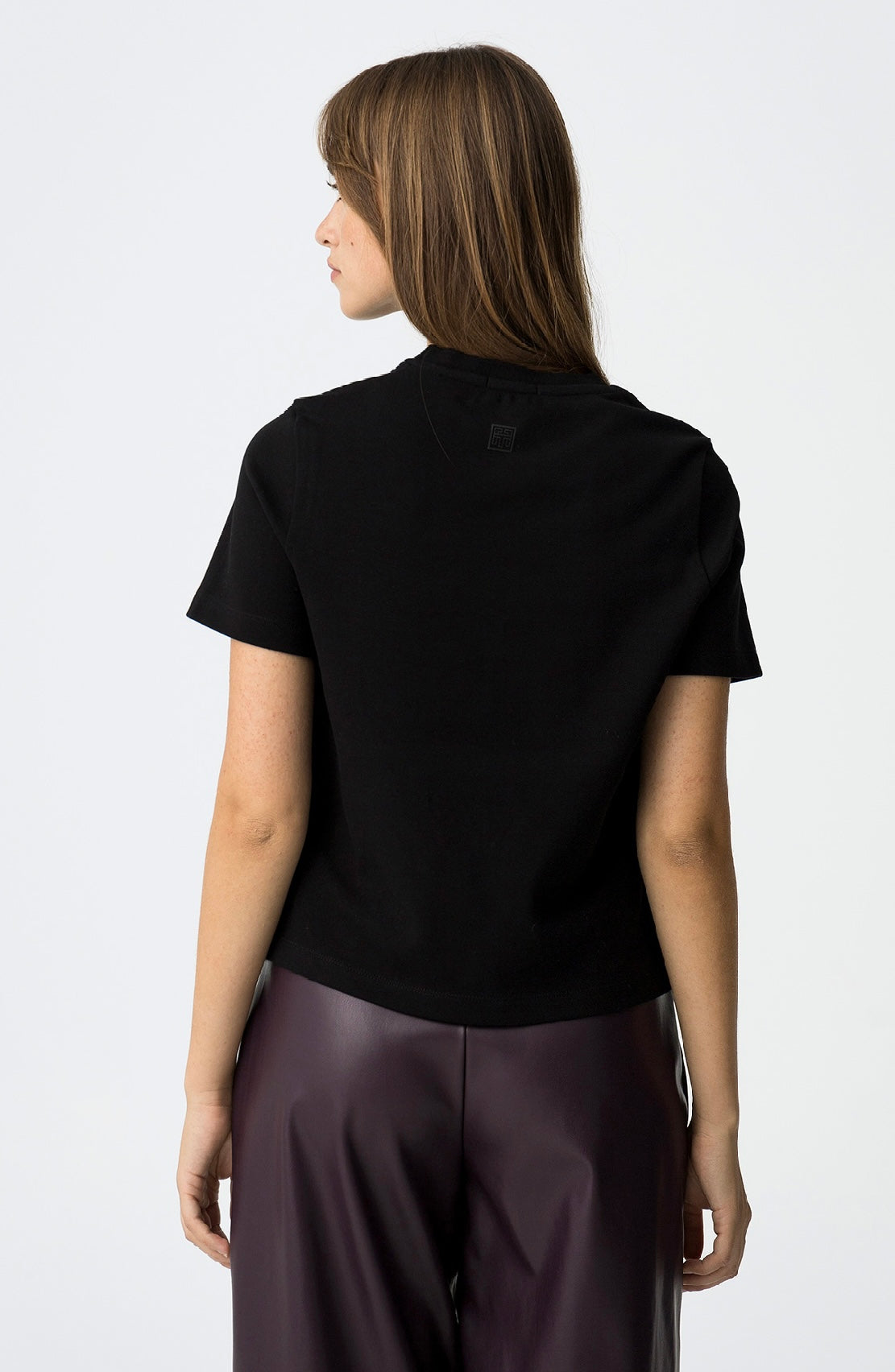 T-shirt bianca donna basic – maglia girocollo a maniche corte