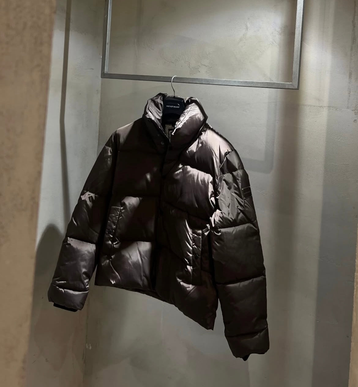 Bomber imbottito lucido marrone – Why Not Brand