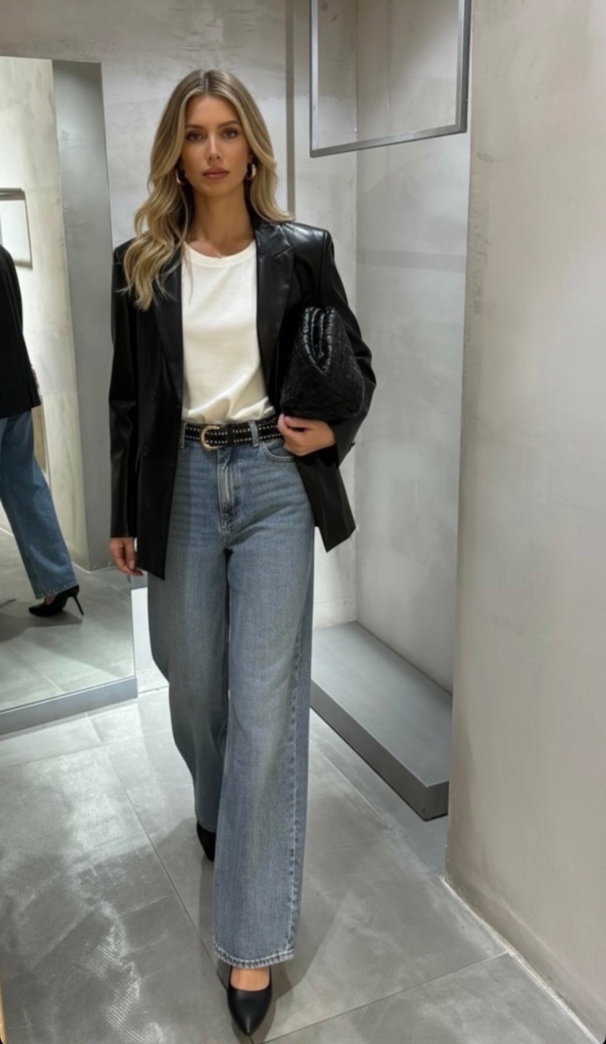 Giacca in eco pelle
